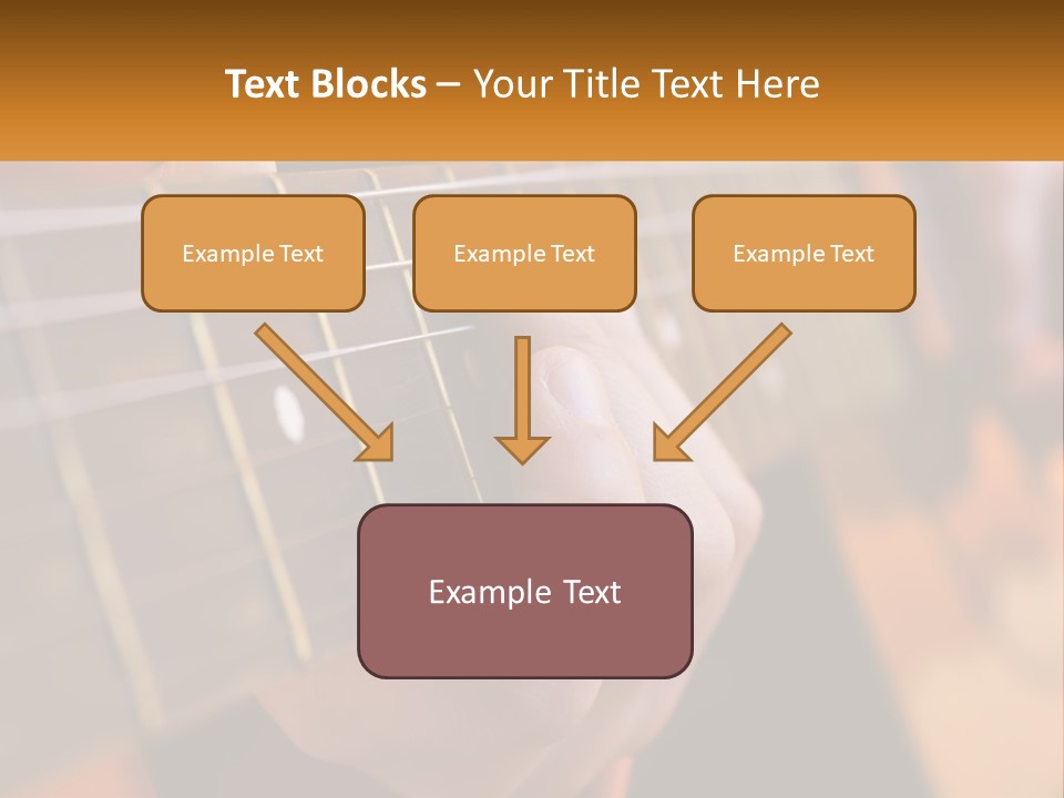 A Person Playing A Guitar With A Name Of Presentation PowerPoint Template