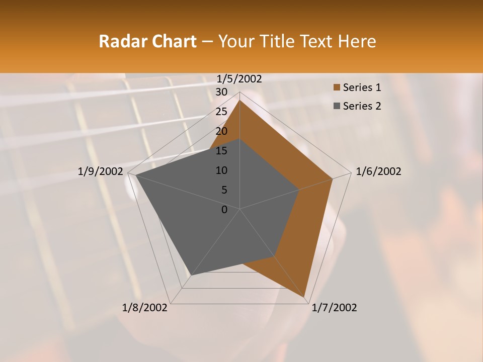 A Person Playing A Guitar With A Name Of Presentation PowerPoint Template