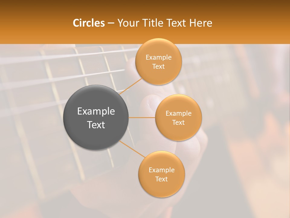 A Person Playing A Guitar With A Name Of Presentation PowerPoint Template