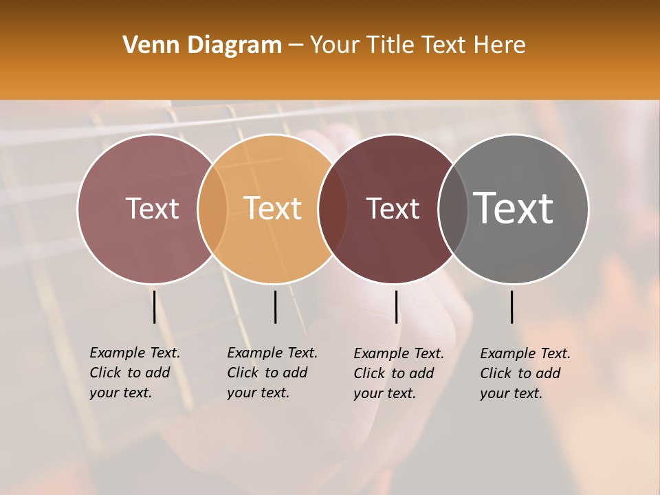 A Person Playing A Guitar With A Name Of Presentation PowerPoint Template