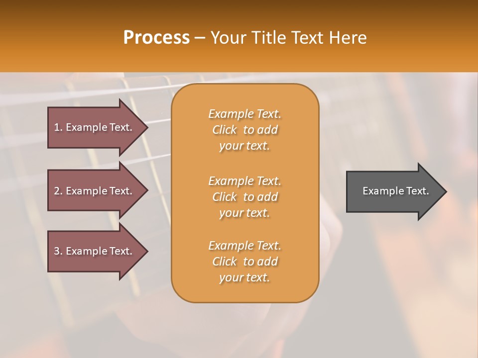 A Person Playing A Guitar With A Name Of Presentation PowerPoint Template