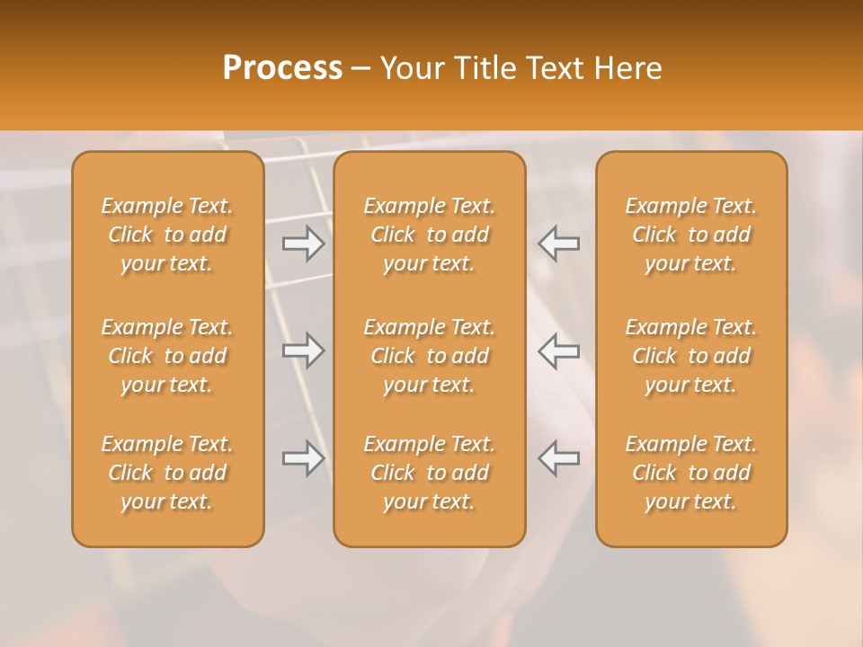 A Person Playing A Guitar With A Name Of Presentation PowerPoint Template