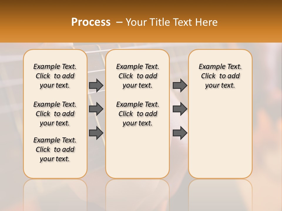 A Person Playing A Guitar With A Name Of Presentation PowerPoint Template