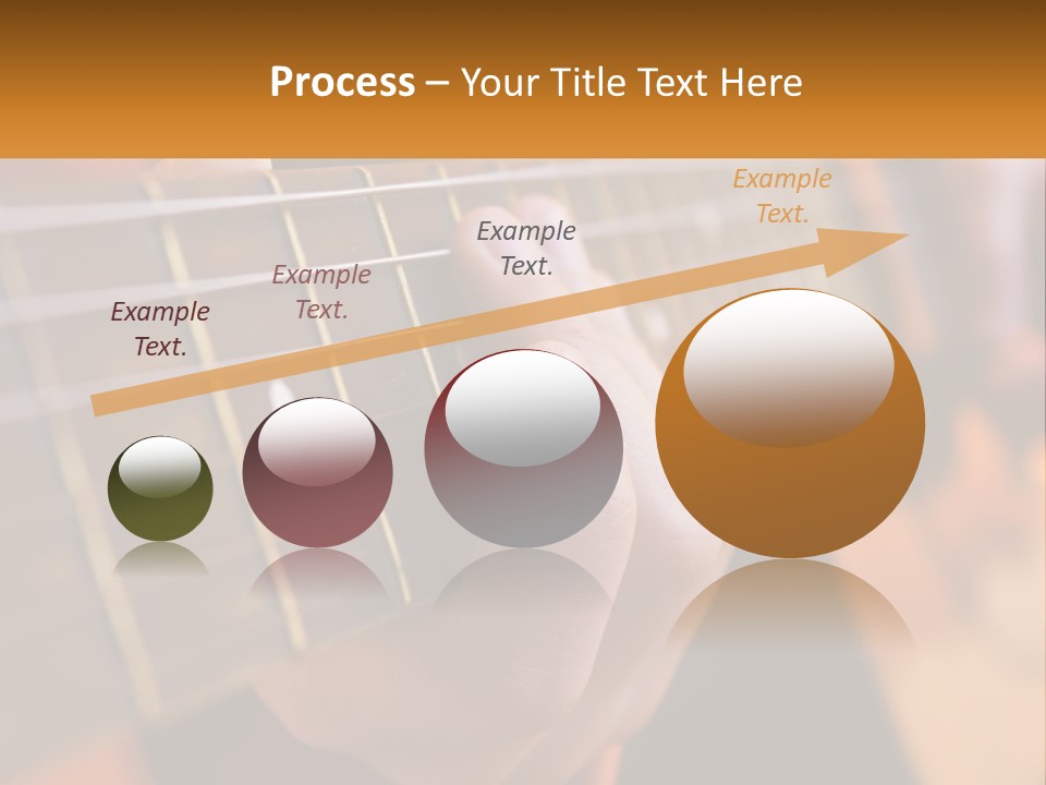 A Person Playing A Guitar With A Name Of Presentation PowerPoint Template