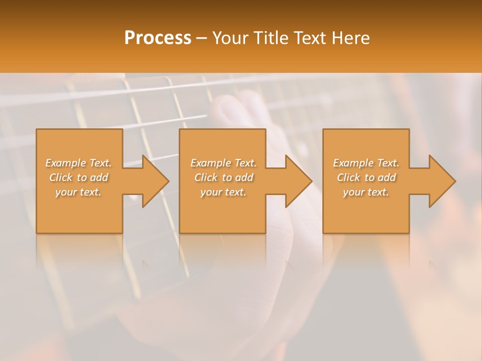 A Person Playing A Guitar With A Name Of Presentation PowerPoint Template