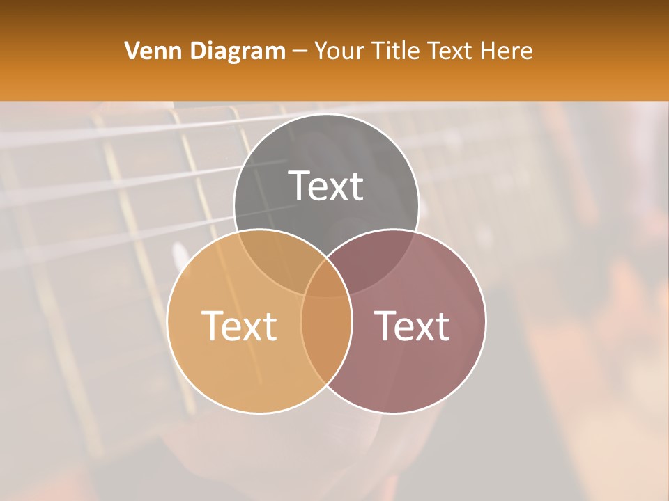 A Person Playing A Guitar With A Name Of Presentation PowerPoint Template