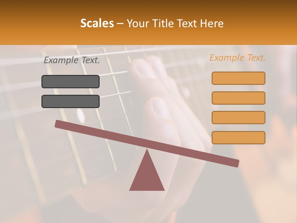 A Person Playing A Guitar With A Name Of Presentation PowerPoint Template