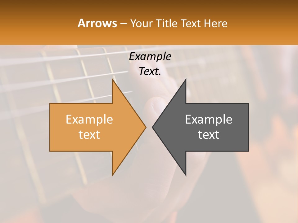 A Person Playing A Guitar With A Name Of Presentation PowerPoint Template