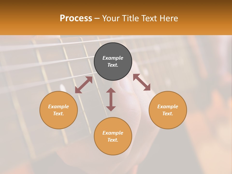 A Person Playing A Guitar With A Name Of Presentation PowerPoint Template