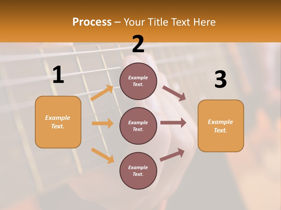 A Person Playing A Guitar With A Name Of Presentation PowerPoint Template