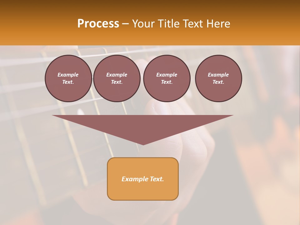 A Person Playing A Guitar With A Name Of Presentation PowerPoint Template