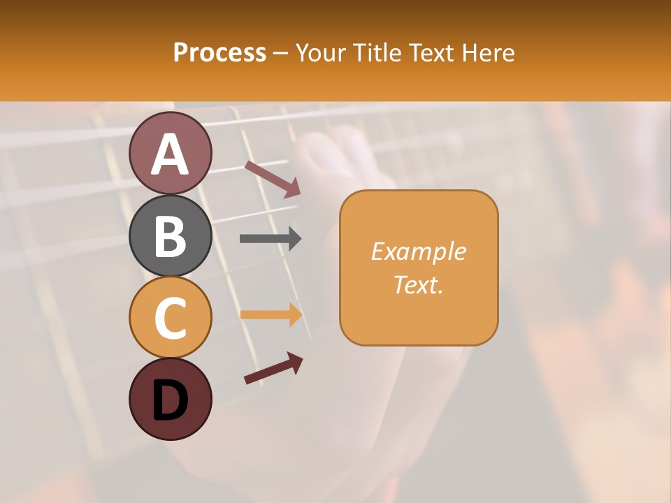 A Person Playing A Guitar With A Name Of Presentation PowerPoint Template