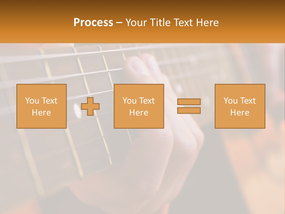 A Person Playing A Guitar With A Name Of Presentation PowerPoint Template