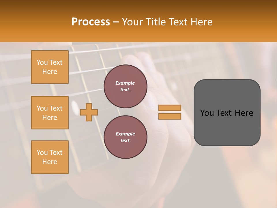 A Person Playing A Guitar With A Name Of Presentation PowerPoint Template
