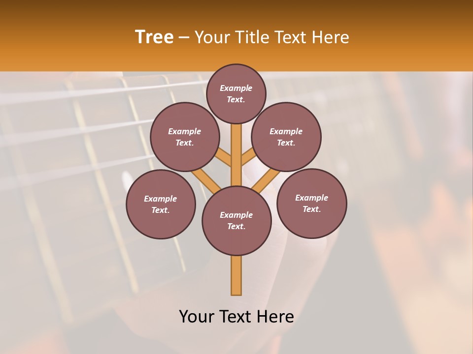 A Person Playing A Guitar With A Name Of Presentation PowerPoint Template