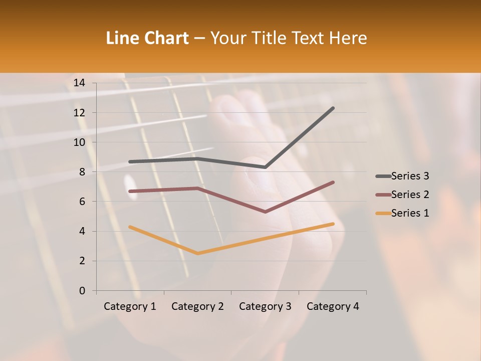 A Person Playing A Guitar With A Name Of Presentation PowerPoint Template