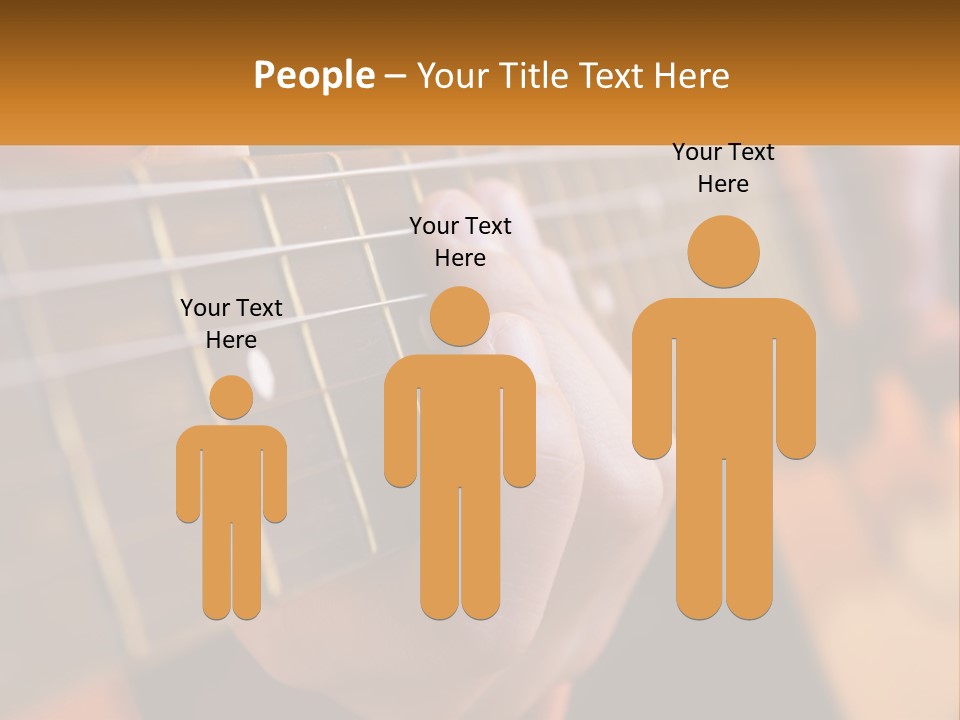 A Person Playing A Guitar With A Name Of Presentation PowerPoint Template