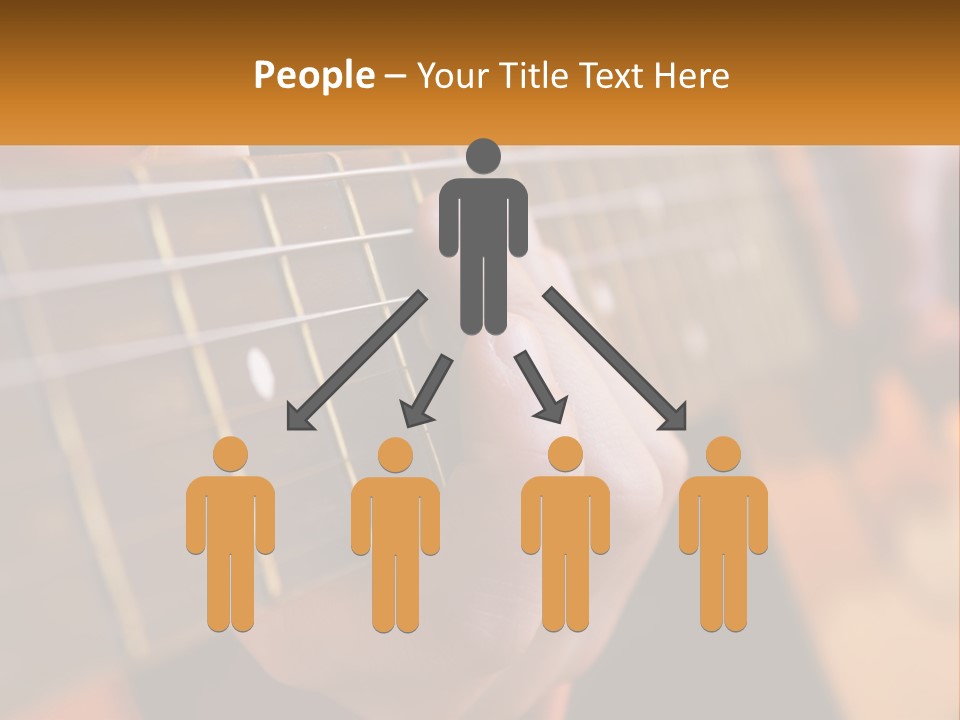 A Person Playing A Guitar With A Name Of Presentation PowerPoint Template