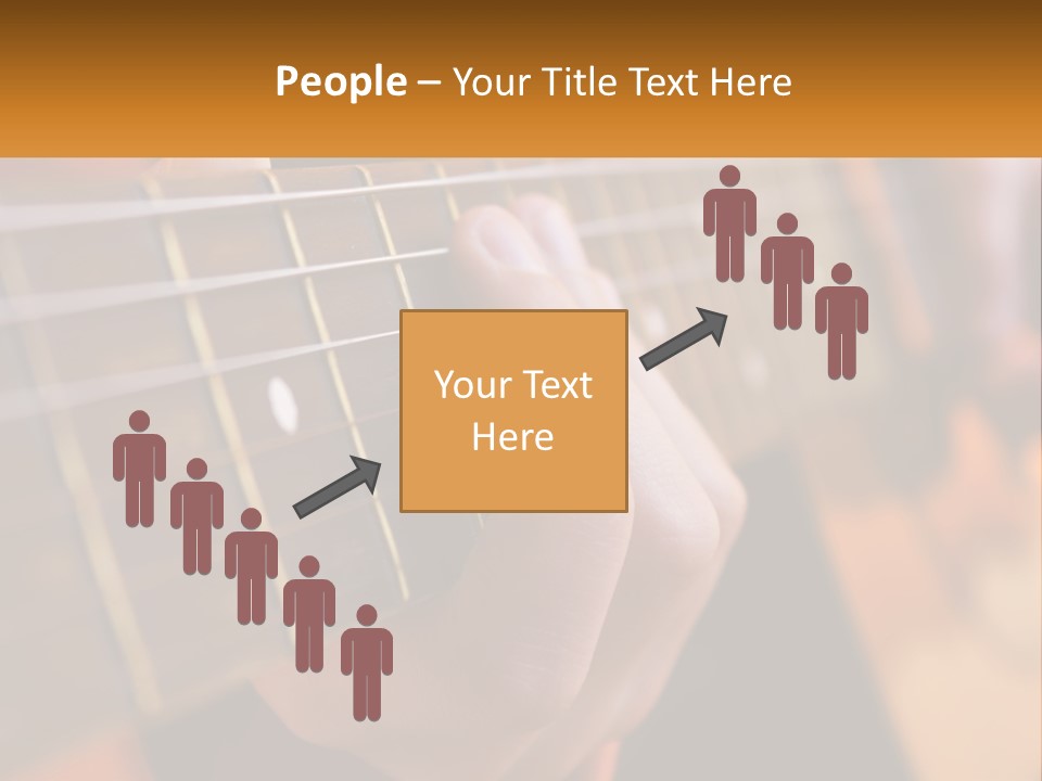 A Person Playing A Guitar With A Name Of Presentation PowerPoint Template