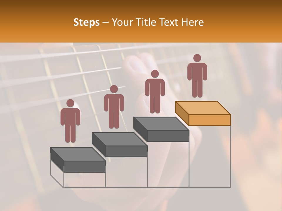 A Person Playing A Guitar With A Name Of Presentation PowerPoint Template