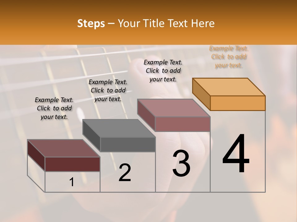 A Person Playing A Guitar With A Name Of Presentation PowerPoint Template