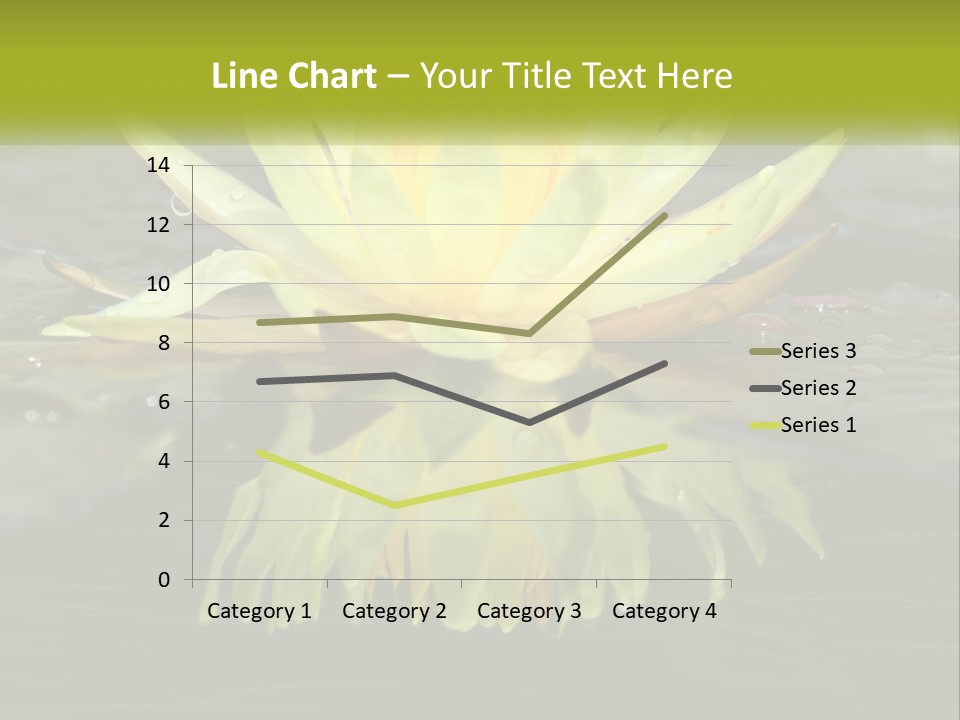 A Yellow Water Lily In A Pond Of Water PowerPoint Template
