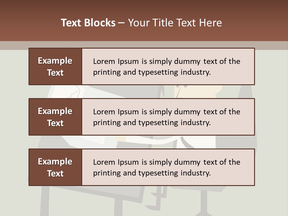 A Man Sitting At A Desk With A Cup Of Coffee On It PowerPoint Template