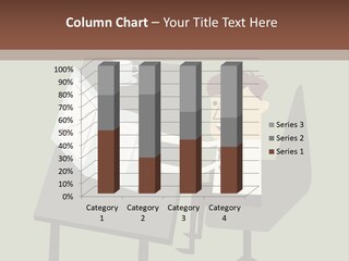 A Man Sitting At A Desk With A Cup Of Coffee On It PowerPoint Template