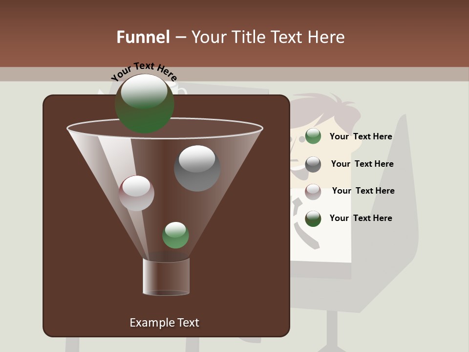 A Man Sitting At A Desk With A Cup Of Coffee On It PowerPoint Template