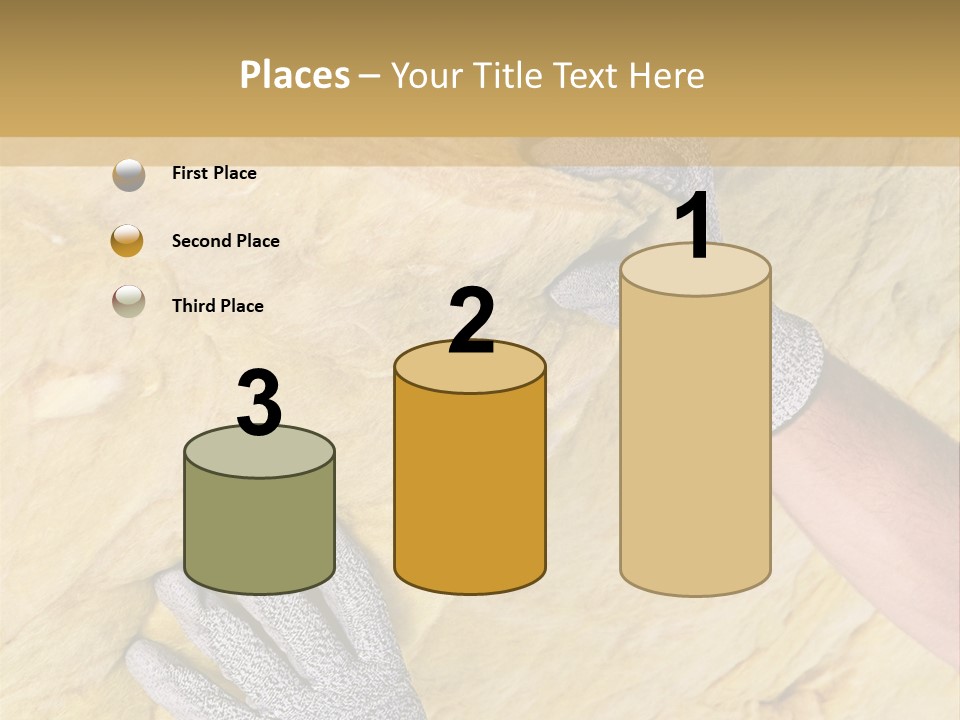 A Man Working On A Wall With A Hammer PowerPoint Template