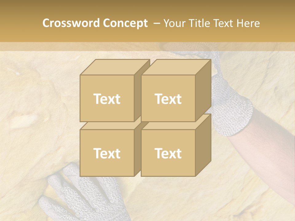 A Man Working On A Wall With A Hammer PowerPoint Template