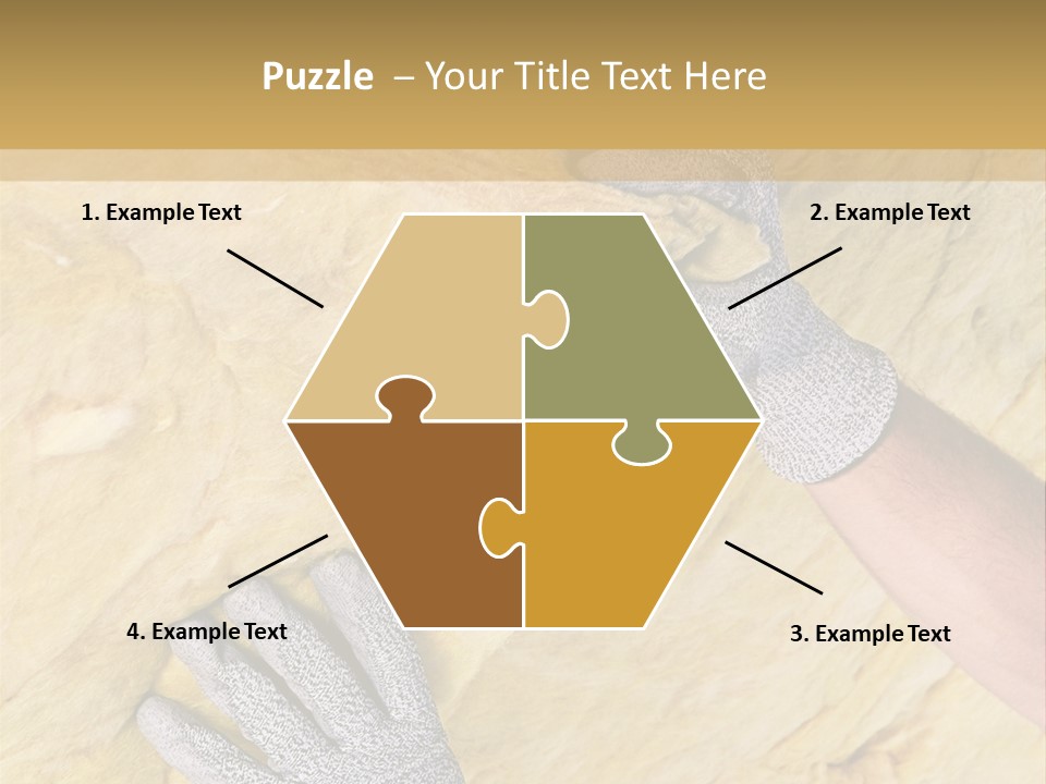 A Man Working On A Wall With A Hammer PowerPoint Template