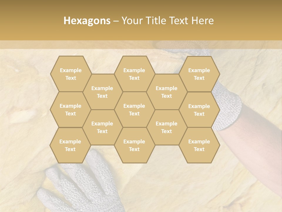 A Man Working On A Wall With A Hammer PowerPoint Template