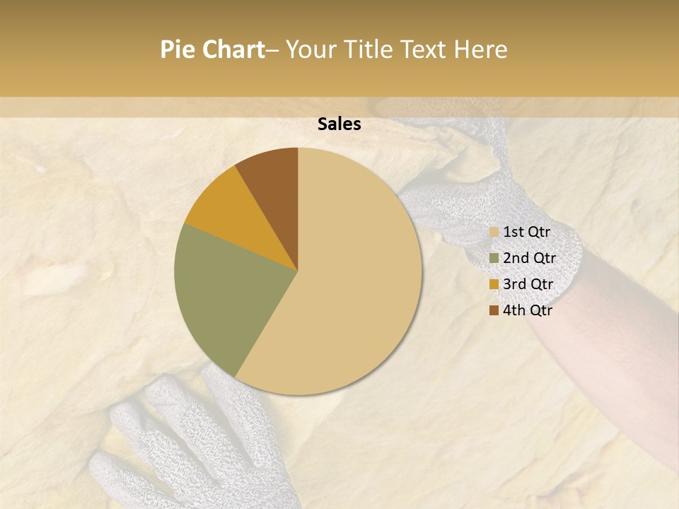 A Man Working On A Wall With A Hammer PowerPoint Template