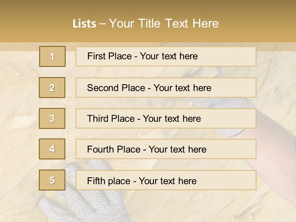 A Man Working On A Wall With A Hammer PowerPoint Template