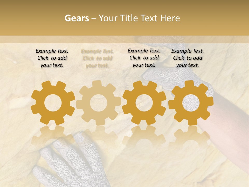 A Man Working On A Wall With A Hammer PowerPoint Template