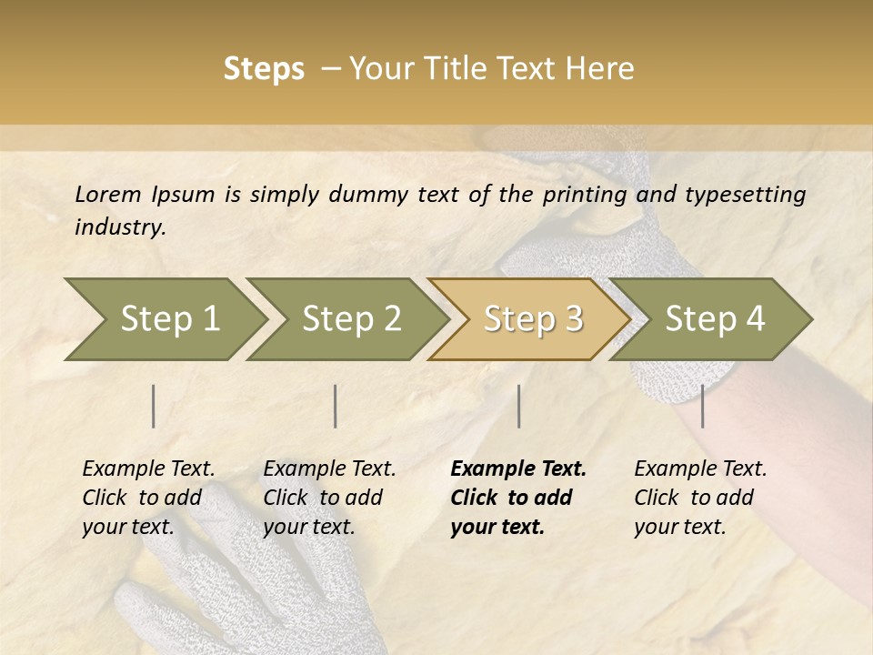 A Man Working On A Wall With A Hammer PowerPoint Template