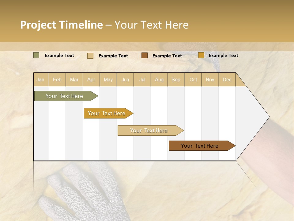 A Man Working On A Wall With A Hammer PowerPoint Template