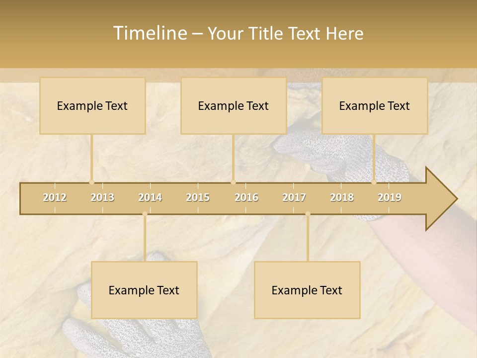 A Man Working On A Wall With A Hammer PowerPoint Template