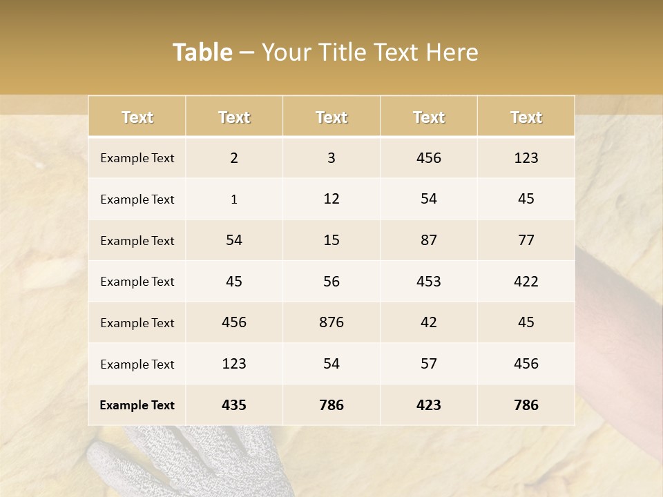 A Man Working On A Wall With A Hammer PowerPoint Template