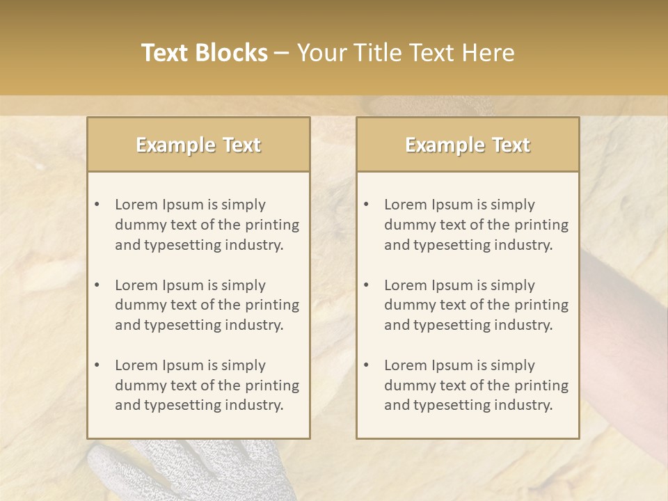 A Man Working On A Wall With A Hammer PowerPoint Template