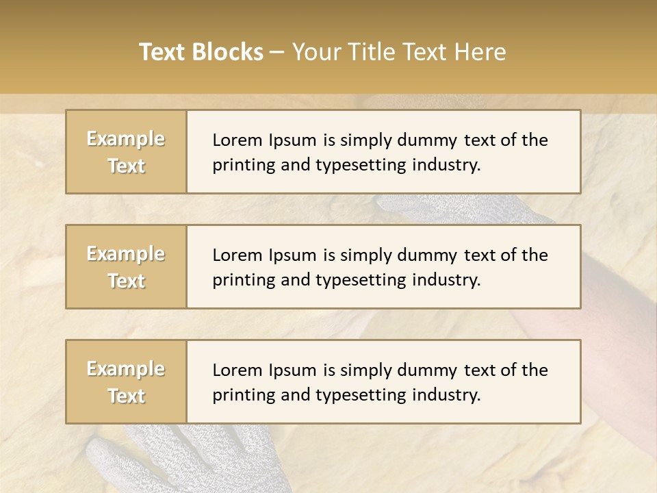 A Man Working On A Wall With A Hammer PowerPoint Template