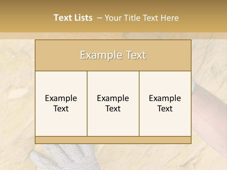 A Man Working On A Wall With A Hammer PowerPoint Template