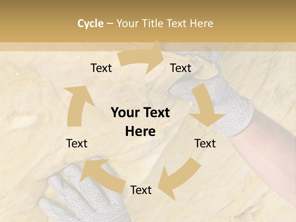 A Man Working On A Wall With A Hammer PowerPoint Template