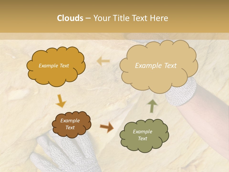 A Man Working On A Wall With A Hammer PowerPoint Template