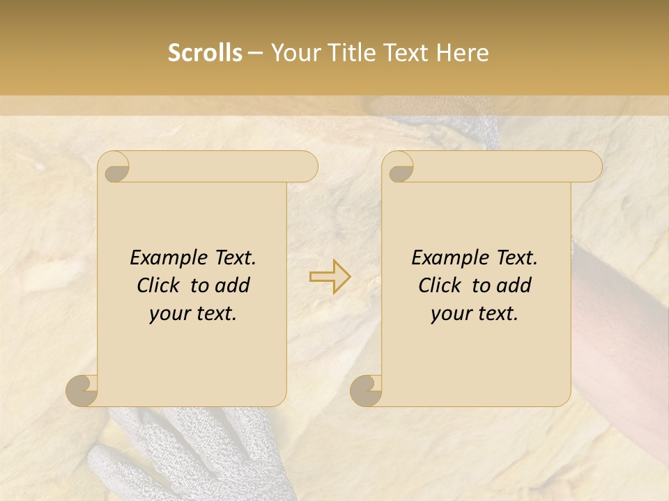 A Man Working On A Wall With A Hammer PowerPoint Template