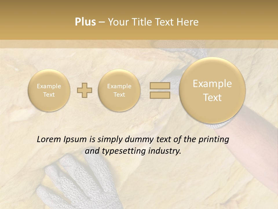 A Man Working On A Wall With A Hammer PowerPoint Template