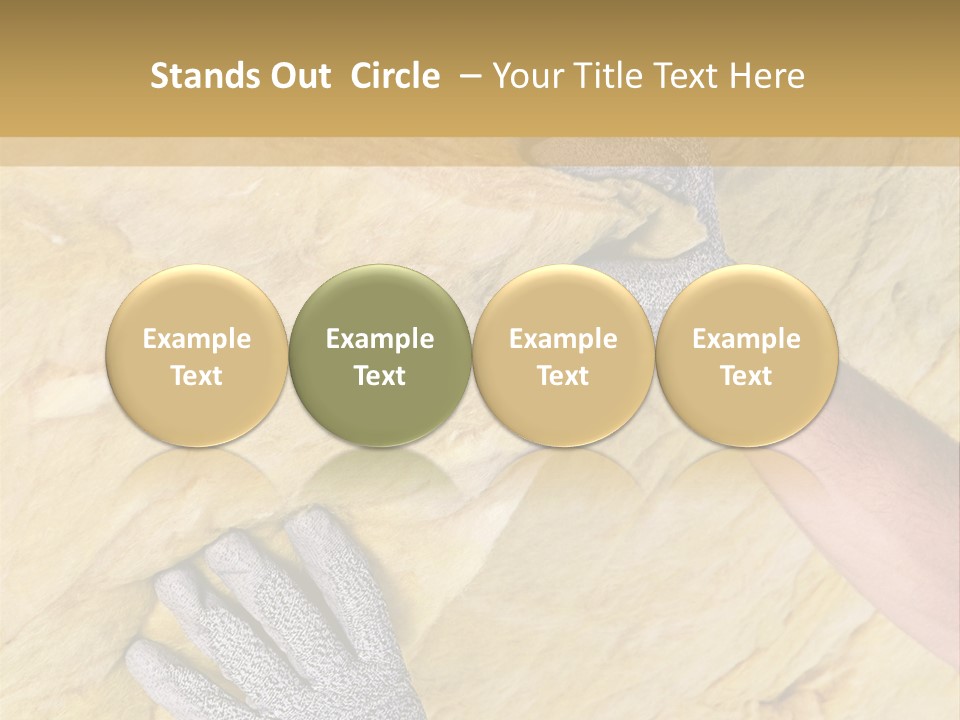 A Man Working On A Wall With A Hammer PowerPoint Template