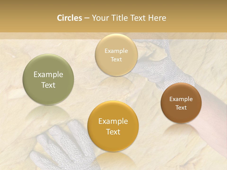 A Man Working On A Wall With A Hammer PowerPoint Template