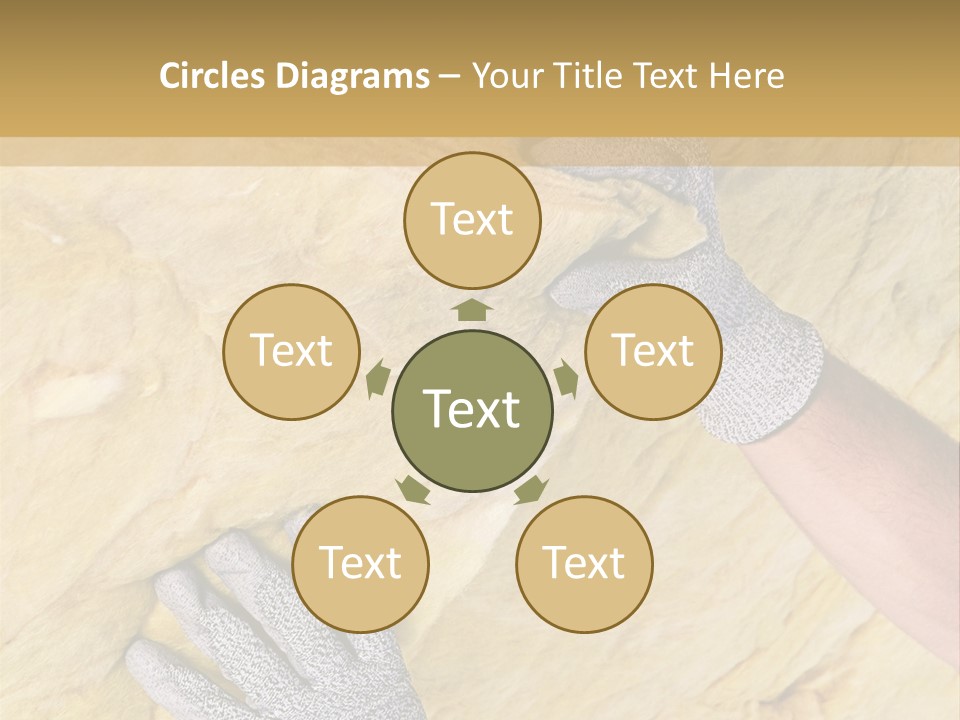 A Man Working On A Wall With A Hammer PowerPoint Template